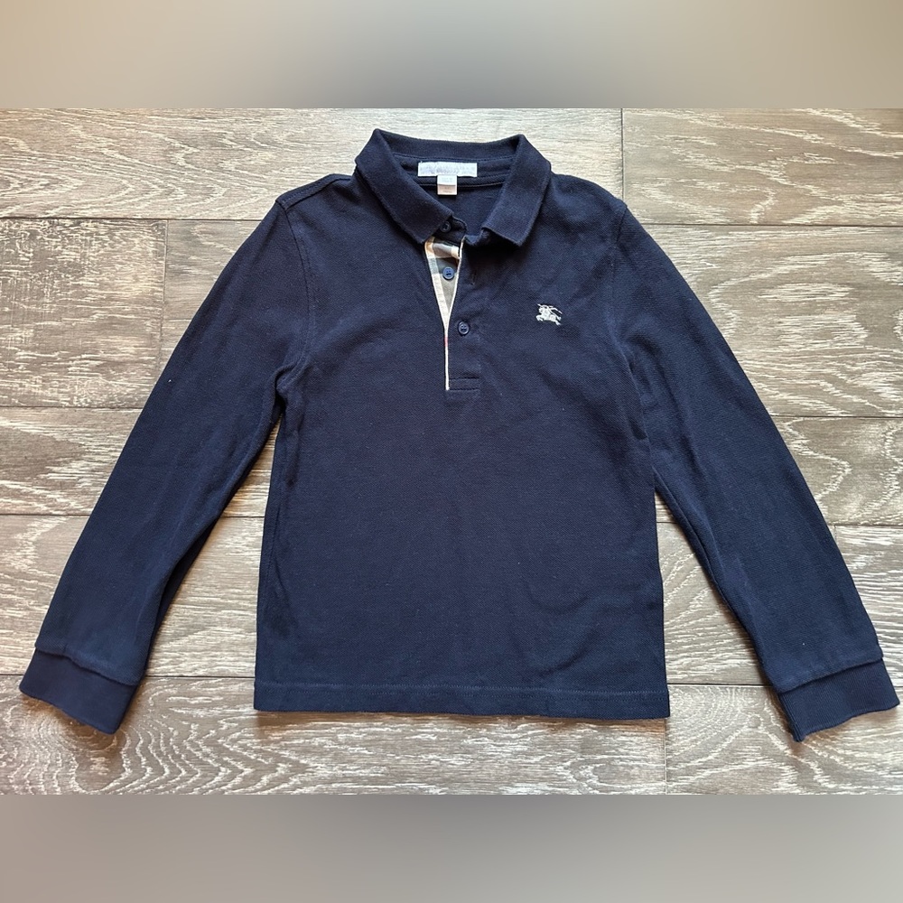 Burberry long sleeve polo